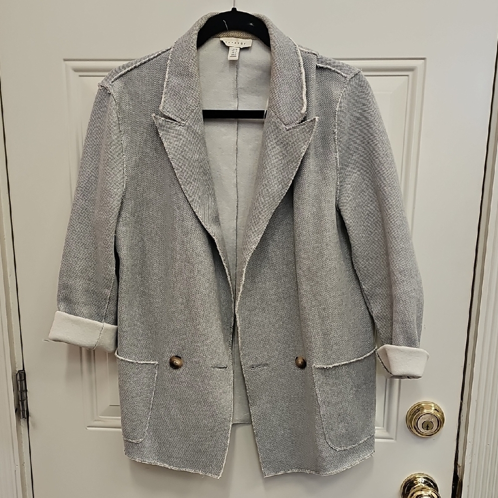 Topshop, Women's, Gray, Blazer, Office, Casual, Classic, School, Teacher, Fall